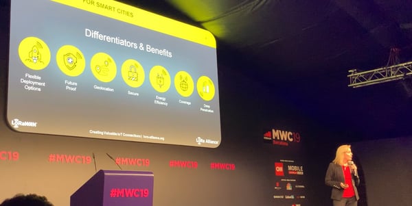 MWC 19 - Donna on stage at GSMA conference-1